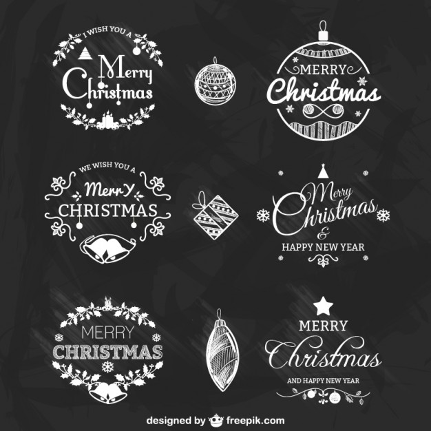 black-and-white-christmas-badges-pack_23-2147498663