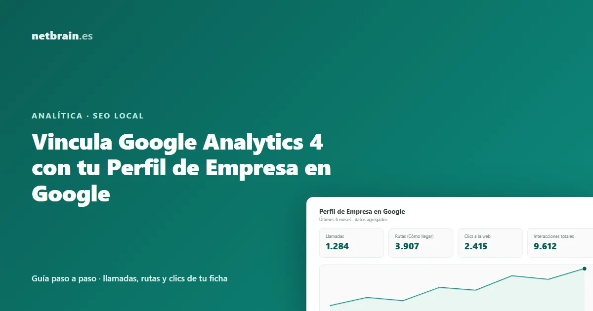 Vincular Google Analytics 4 con el Perfil de Empresa en Google