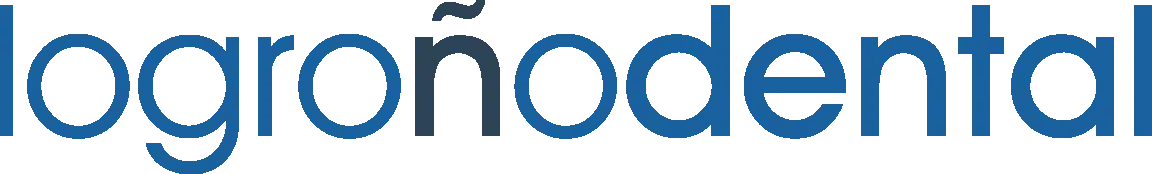 Logotipo de Logroño Dental en color azul