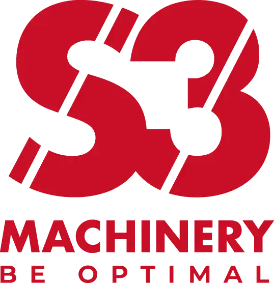 Logo rojo de S3 Machinery
