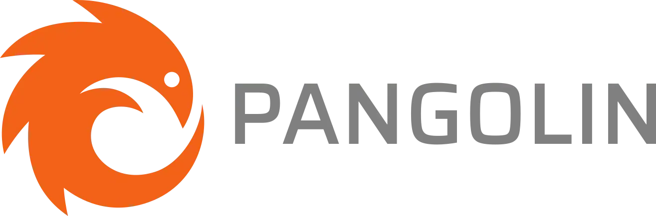 Logotipo de Pangolin con icono naranja