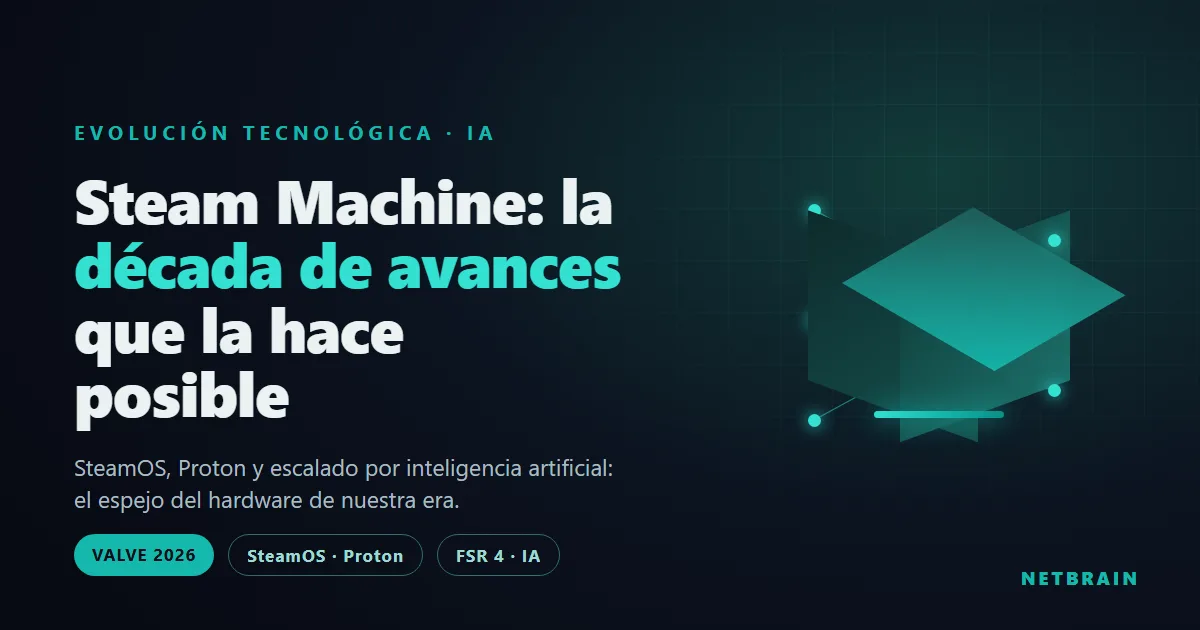 Steam Machine 2026, la nueva consola de Valve y la evolucion tecnologica e IA que la hace posible